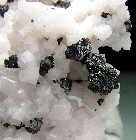 Manganoan Calcite Acanthite Sphalerite & Pyrite