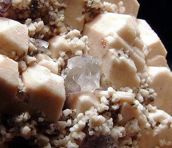 Microcline With Limonite & Fluorite