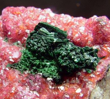 Malachite & Cobaltoan Calcite