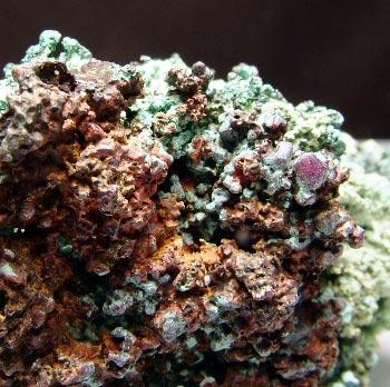 Native Copper With Cuprite Duftite & Chrysocolla