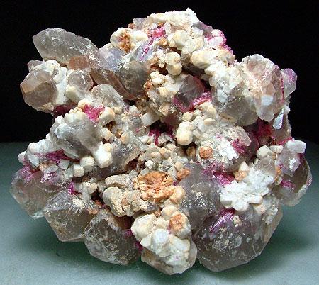 Rubellite Rhodizite Feldspar & Quartz