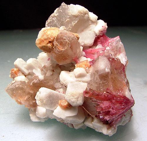 Rubellite Rhodizite Feldspar & Quartz