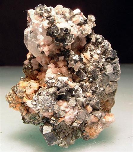 Arsenopyrite Rhodochrosite & Pyrite