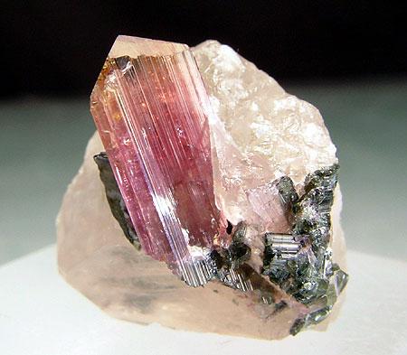 Liddicoatite & Quartz