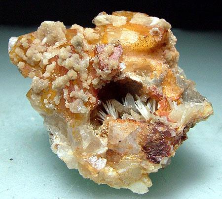 Hemimorphite & Cerussite With Fluorite