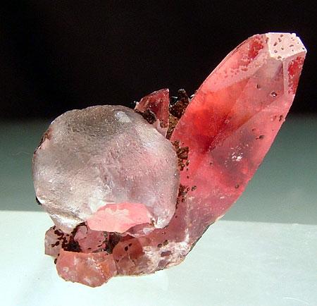 Rhodochrosite & Fluorite