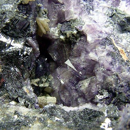 Fluorite With Cerussite