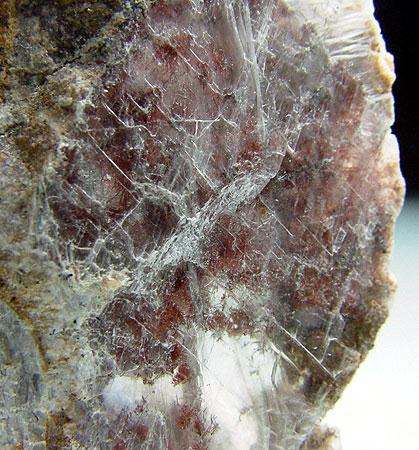 Gypsum With Native Copper Inclusions
