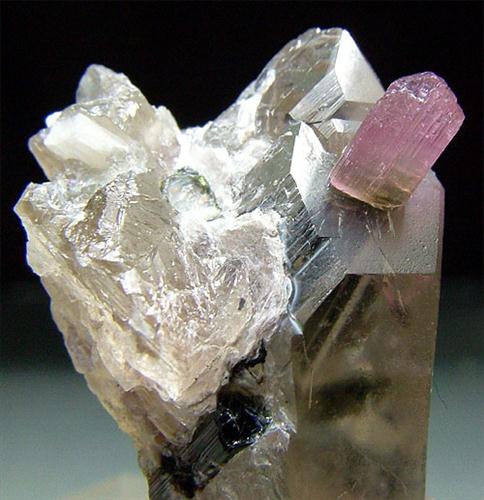 Liddicoatite & Quartz