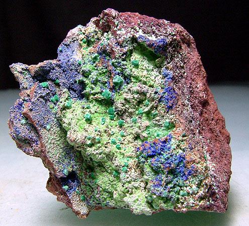 Malachite Psm Cuprite With Mixite & Azurite