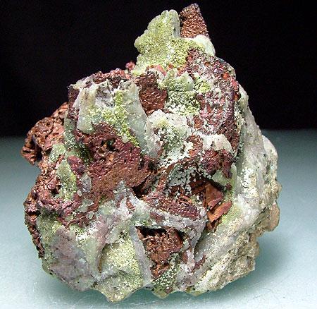 Native Copper Prehnite & Epidote