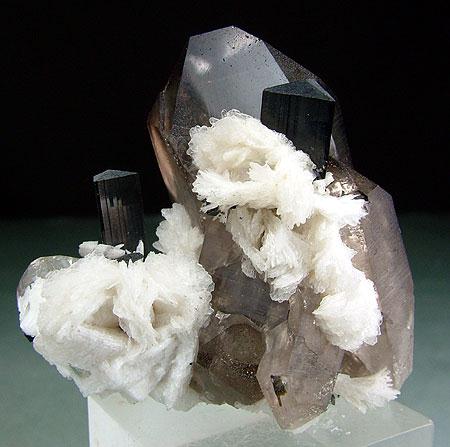 Smoky Quartz Schorl & Cleavelandite