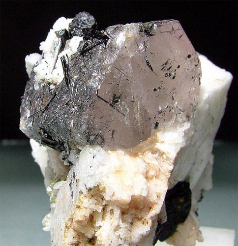 Apatite With Schorl Inclusions