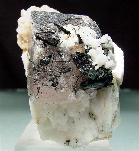 Apatite With Schorl Inclusions