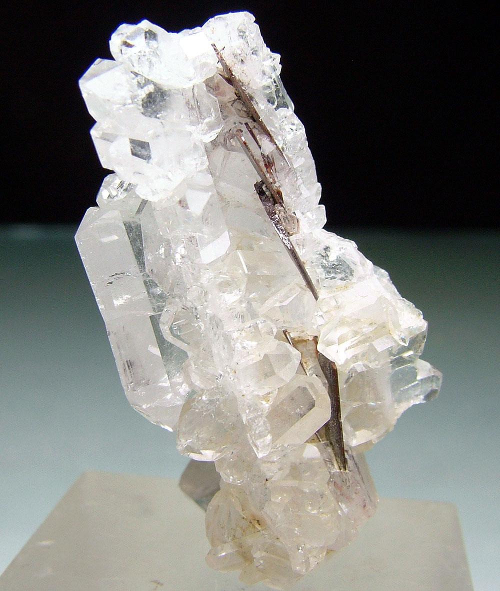 Brookite & Faden Quartz