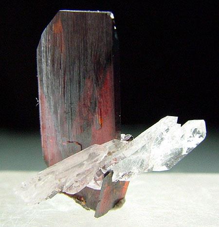Brookite & Faden Quartz