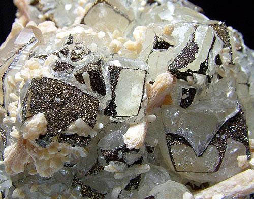 Calcite Pyrite & Stilbite