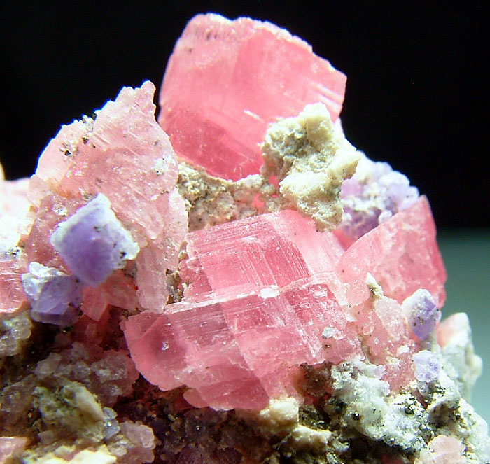 Rhodochrosite & Fluorite