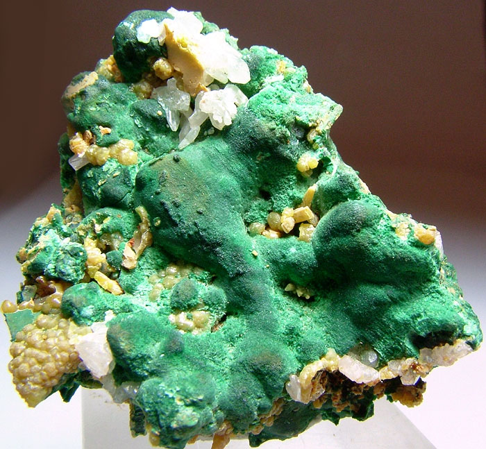 Malachite With Pyromorphite & Cerussite