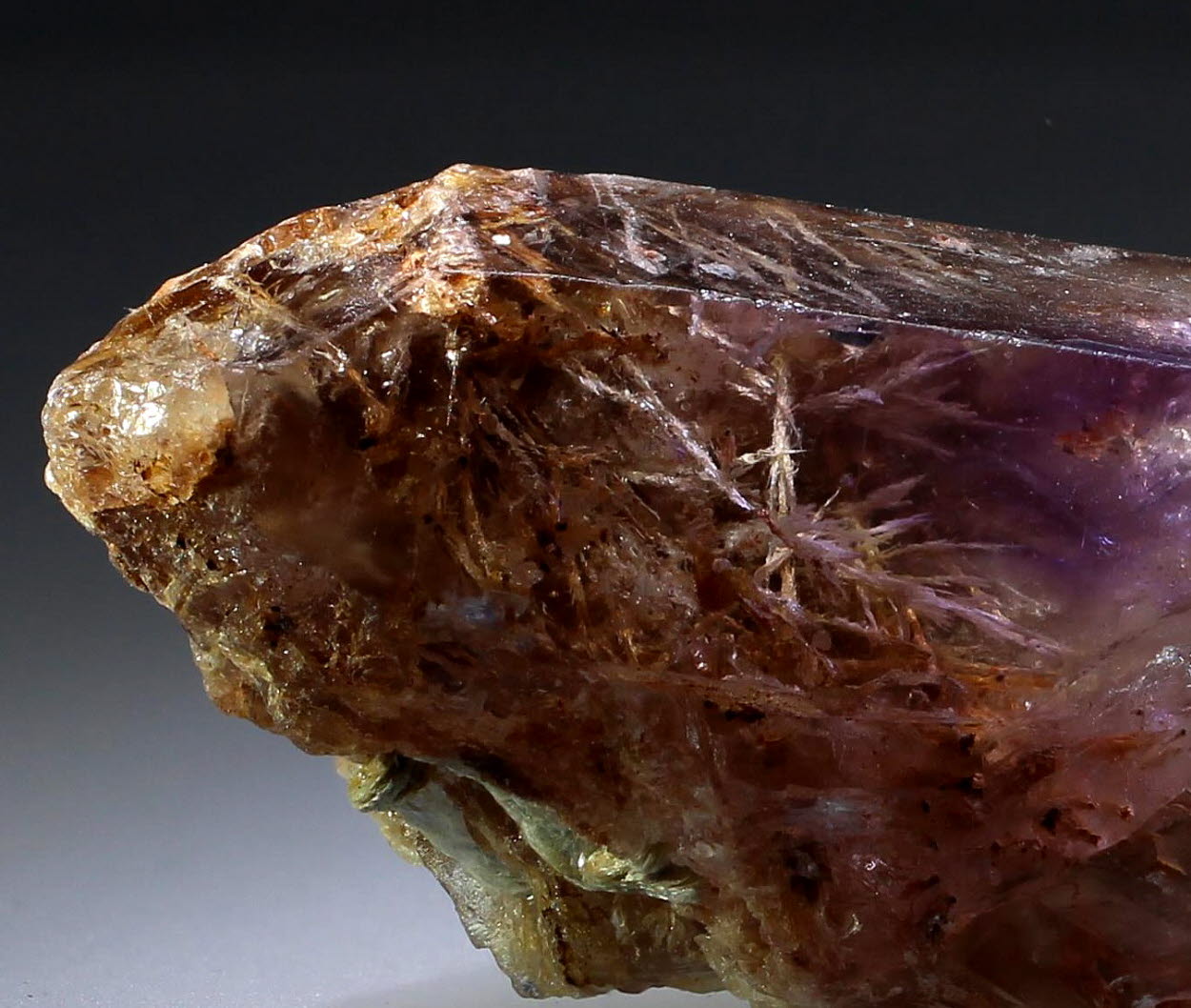Amethyst With Laumontite Inclusions