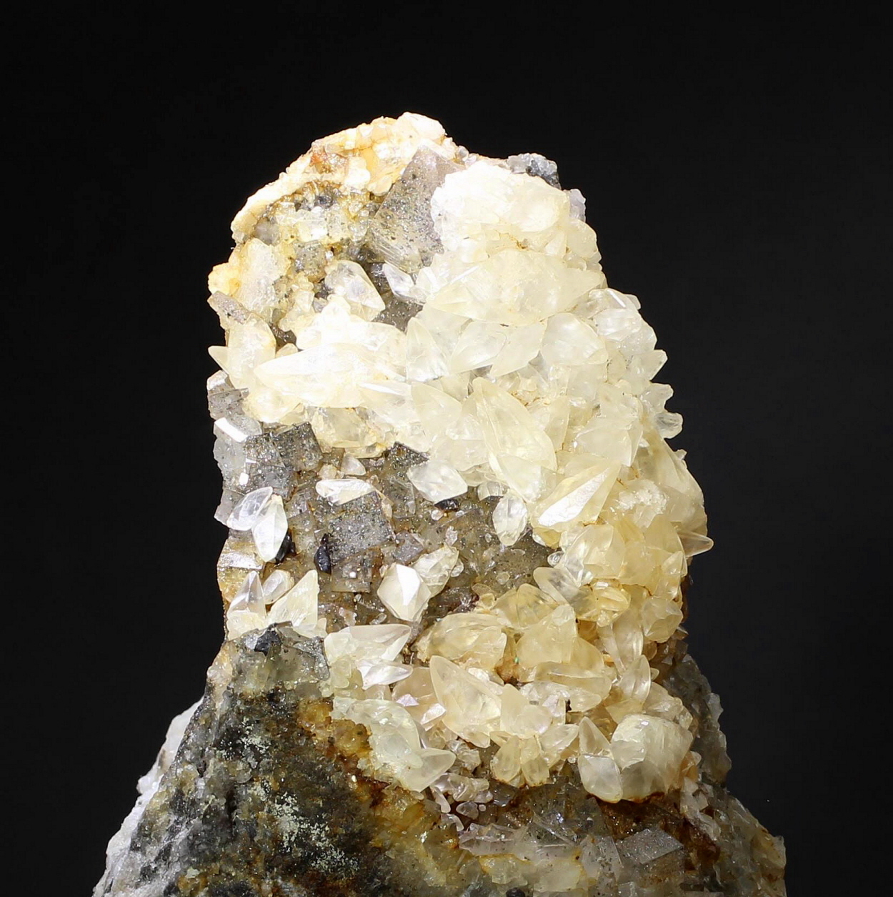 Calcite On Fluorite