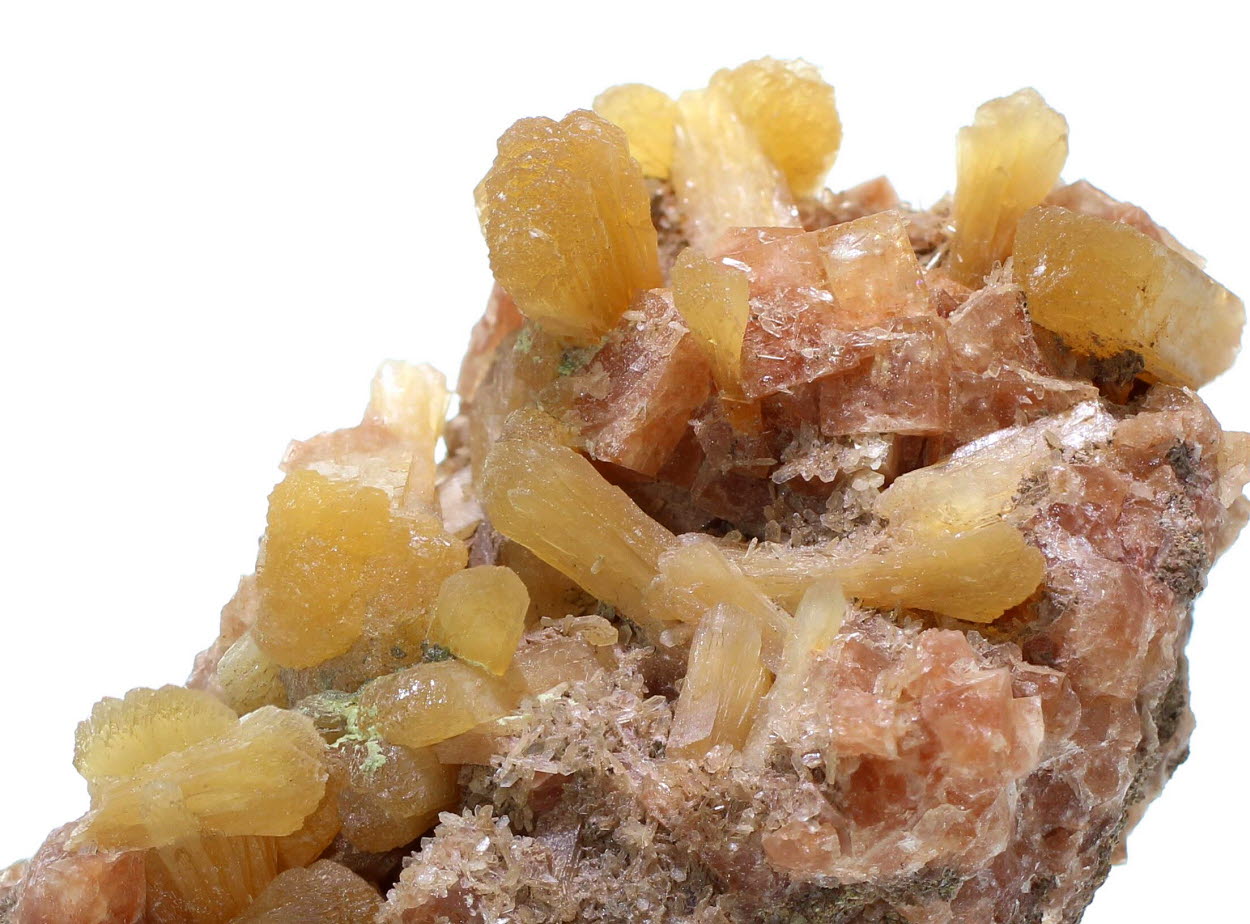 Stilbite On Chabazite