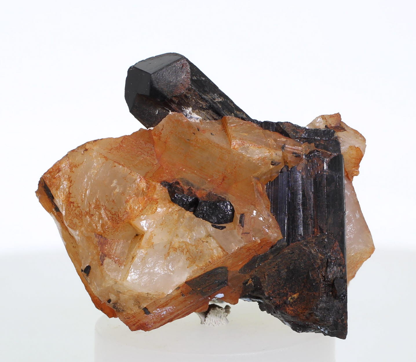 Schorl On Quartz