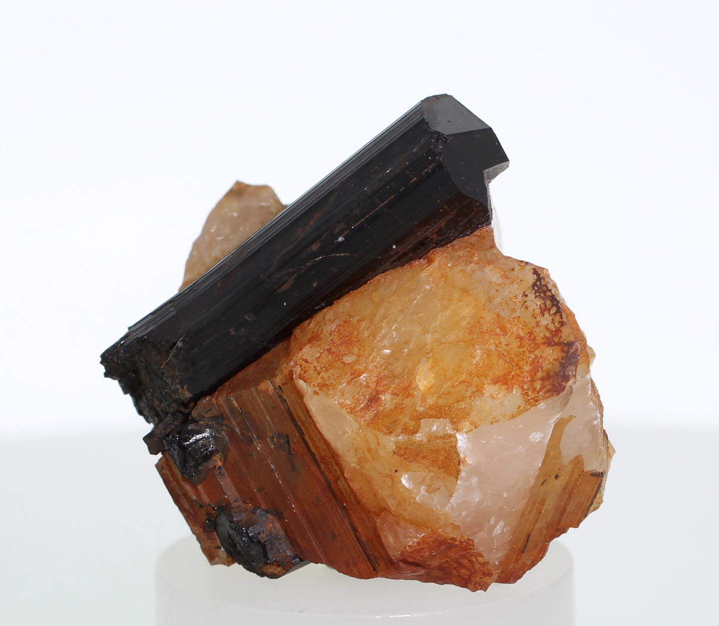 Schorl On Quartz