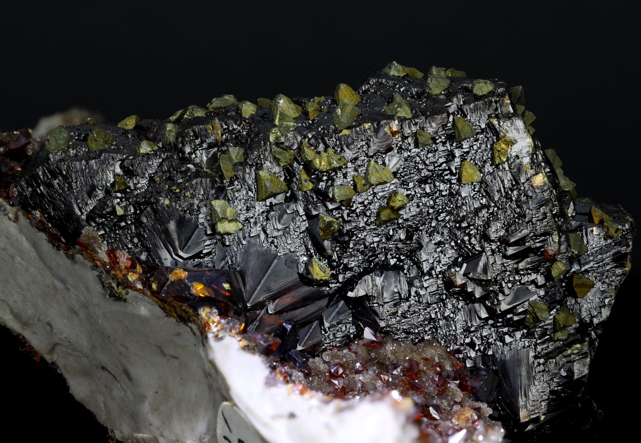 Chalcopyrite On Sphalerite