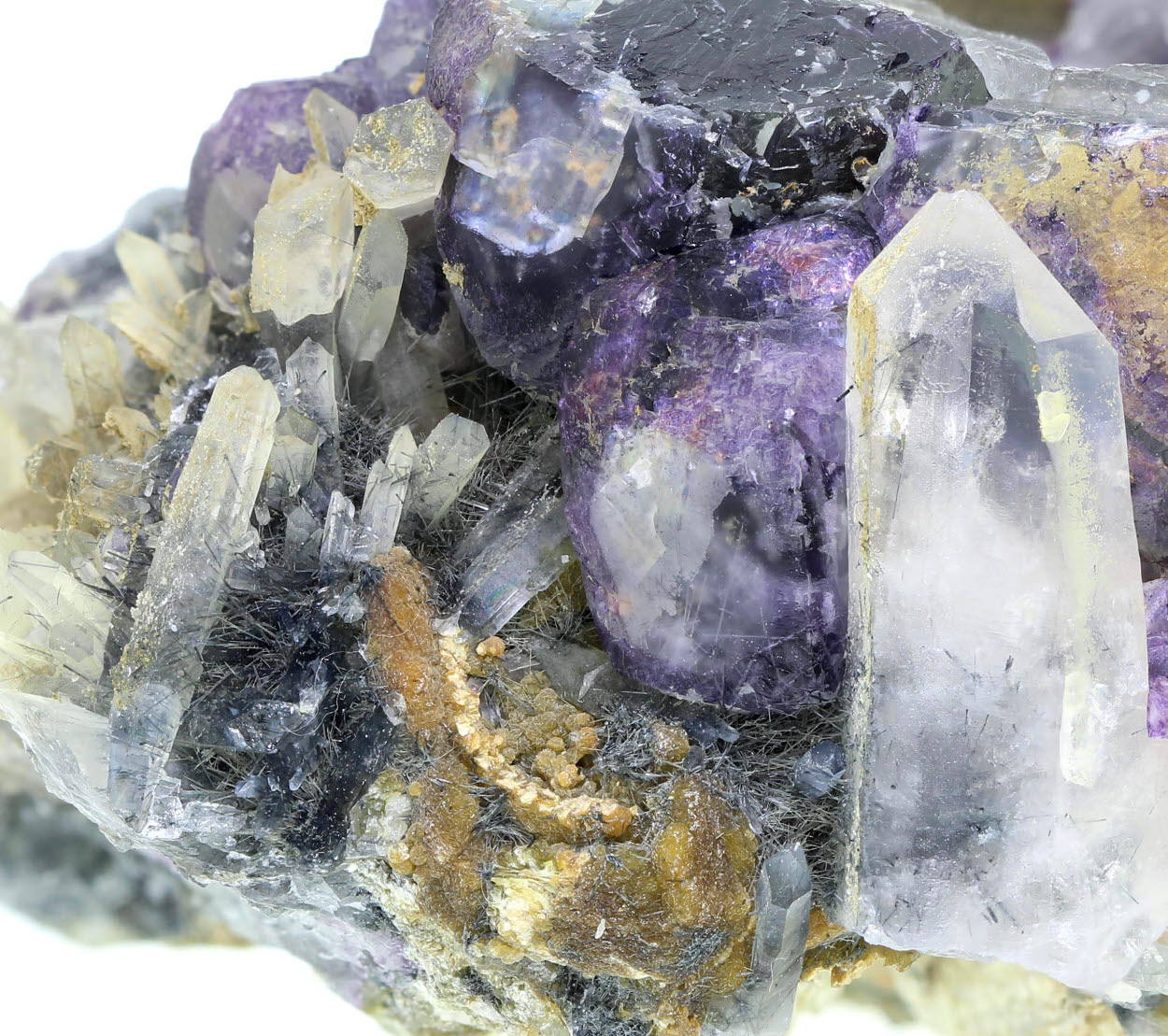 Fluorite Quartz & Tourmaline