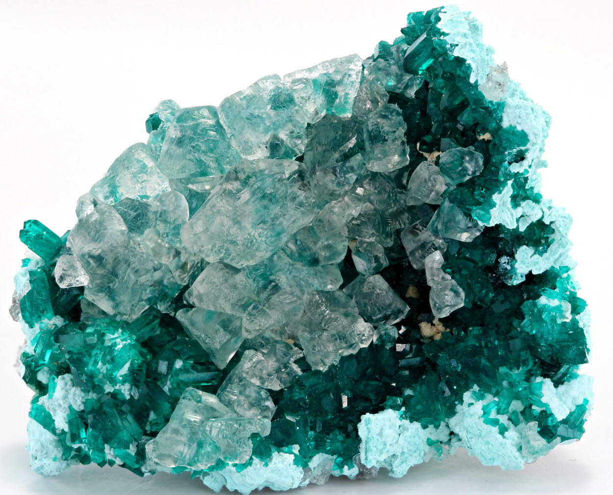 Dioptase & Calcite