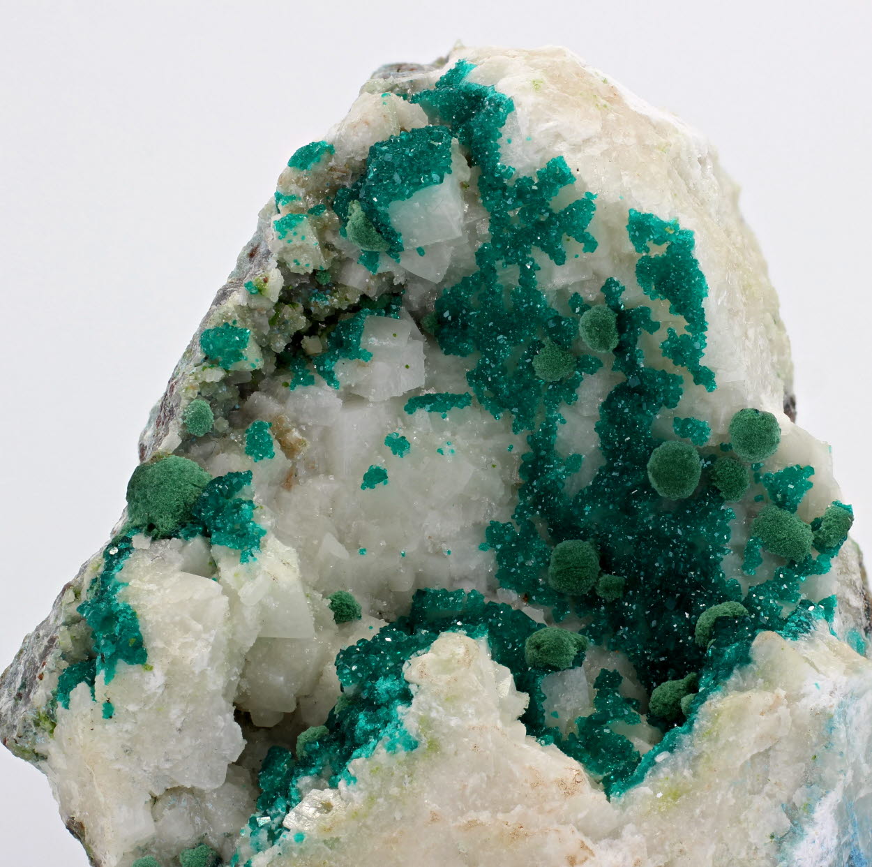 Dioptase Malachite & Calcite