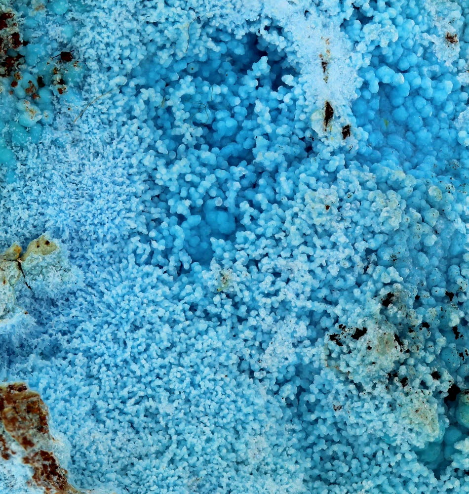 Cyanotrichite & Chalcoalumite With Carbonatecyanotrichite