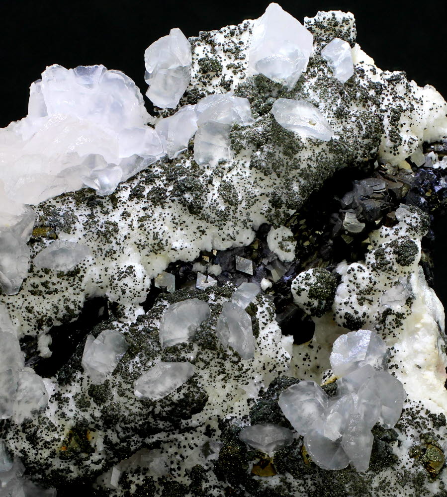 Manganoan Calcite Pyrite Calcite & Arsenopyrite