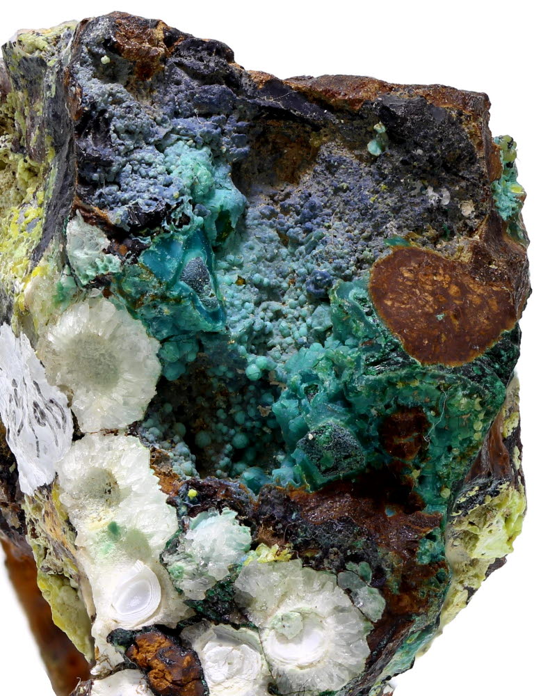 Pyromorphite Psm Cerussite & Chrysocolla