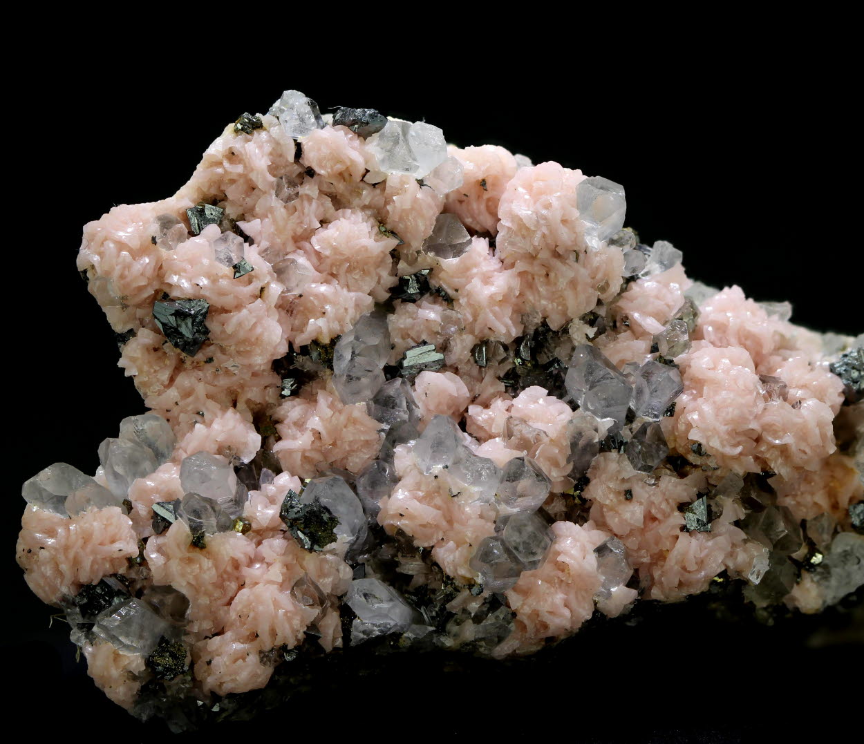 Rhodochrosite Tetrahedrite & Quartz