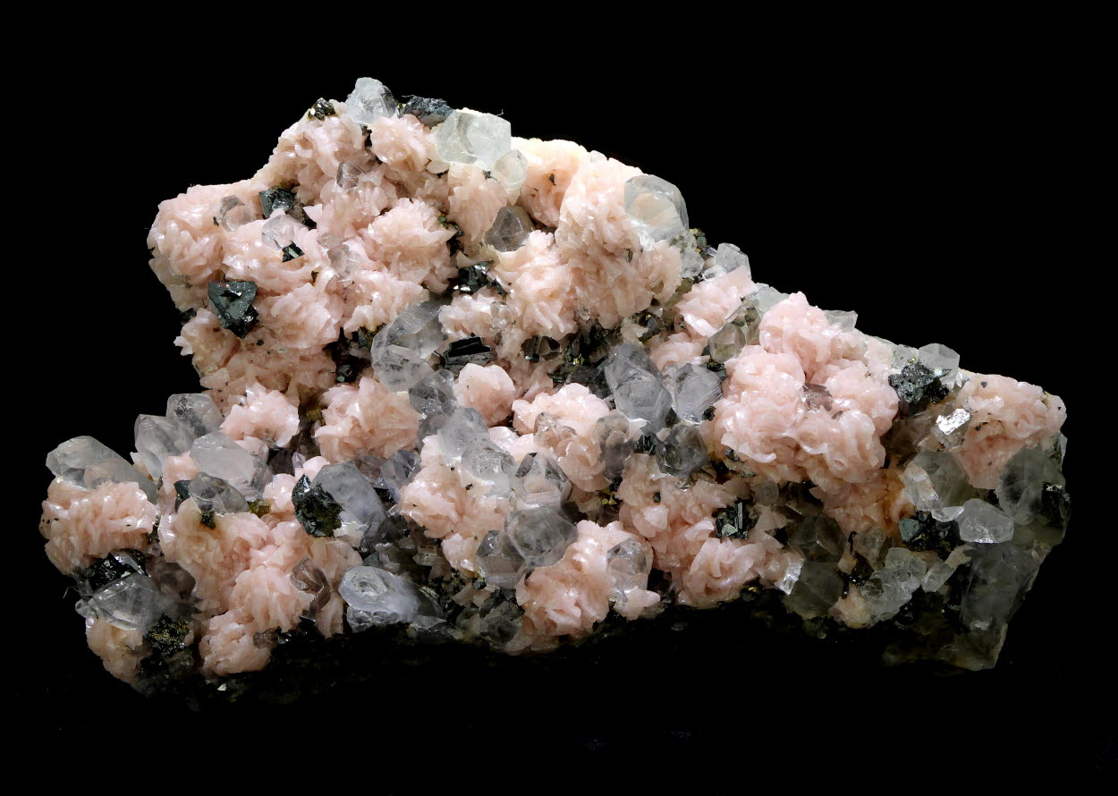 Rhodochrosite Tetrahedrite & Quartz