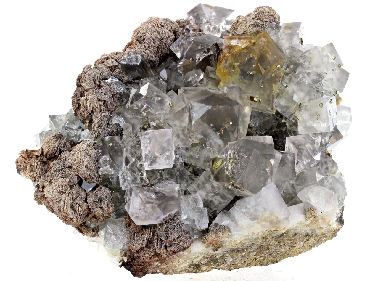 Fluorite Chalcopyrite & Siderite