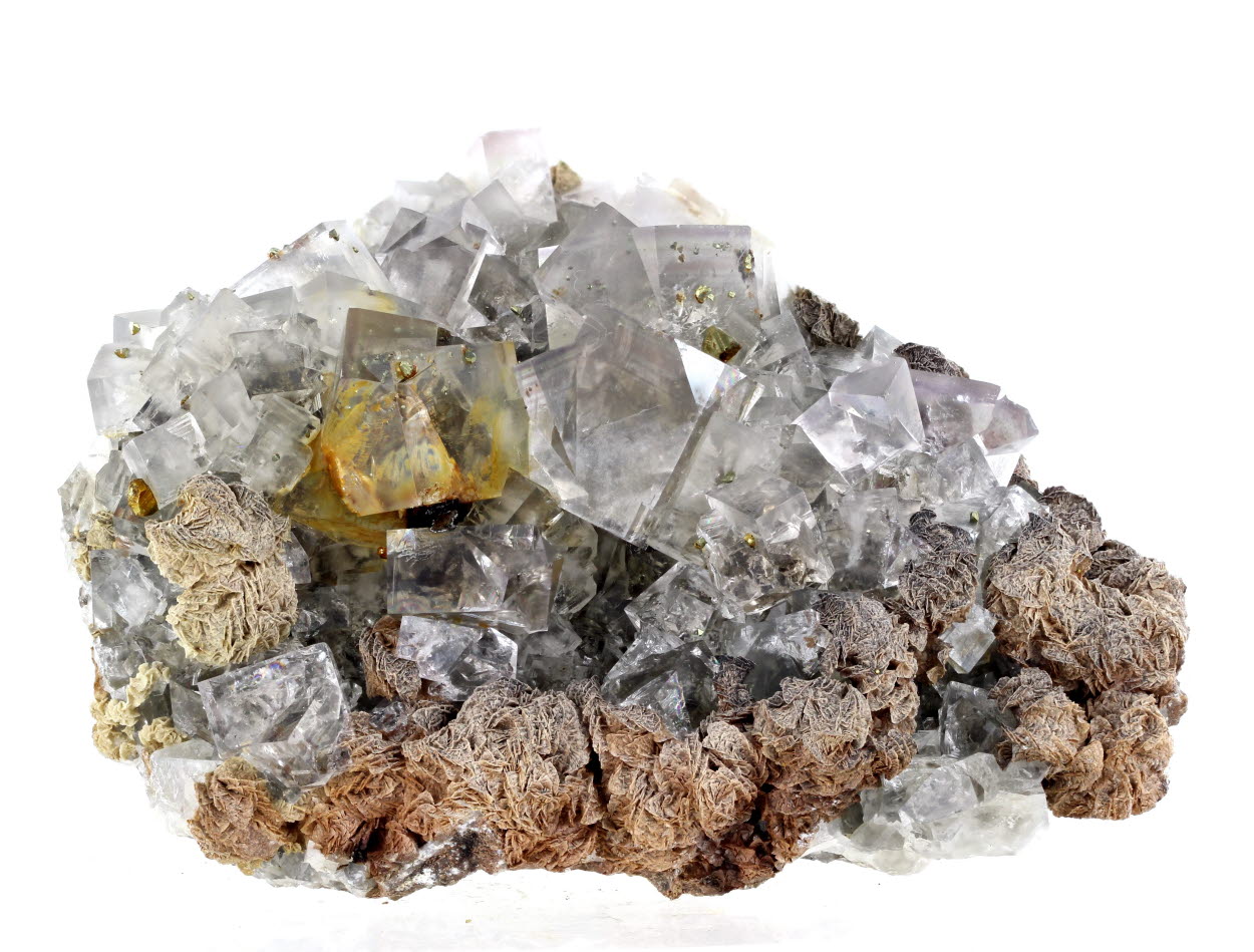 Fluorite Chalcopyrite & Siderite