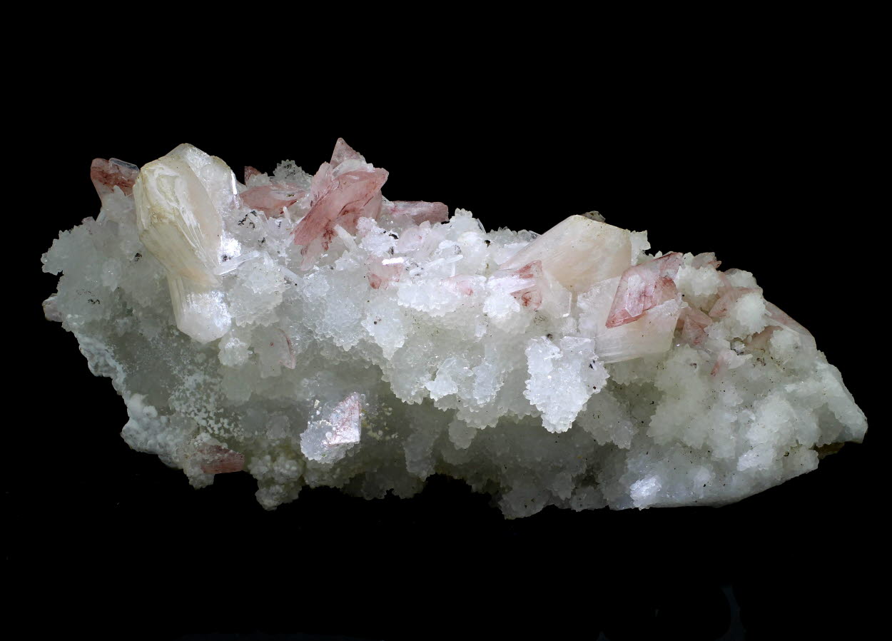 Stilbite & Heulandite On Quartz