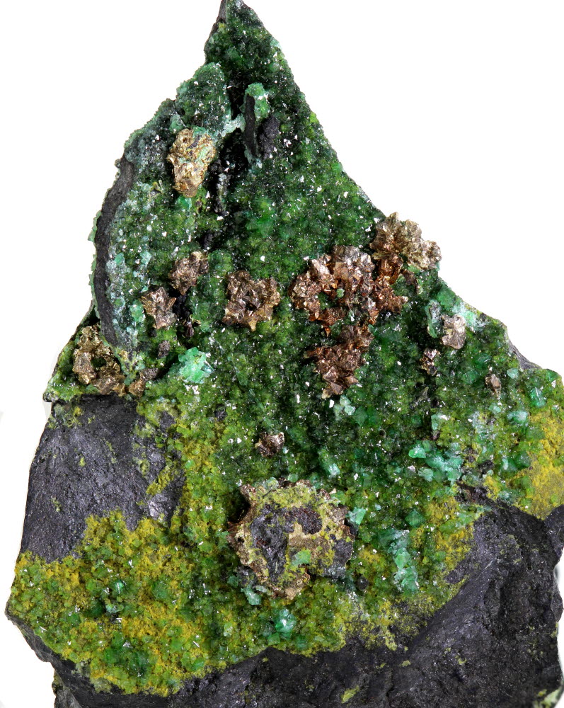 Native Silver Cuprian Adamite & Ferrilotharmeyerite