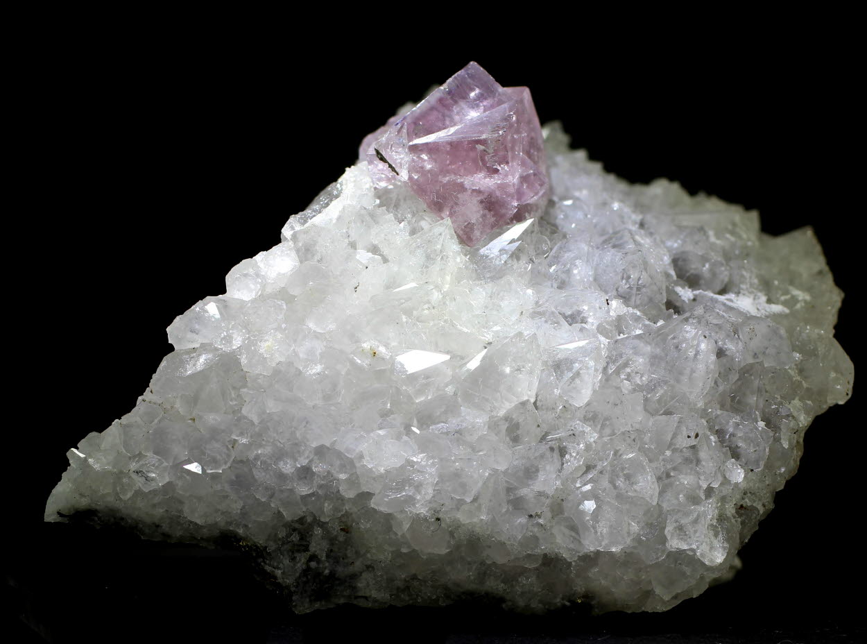 Fluorite On Quartz