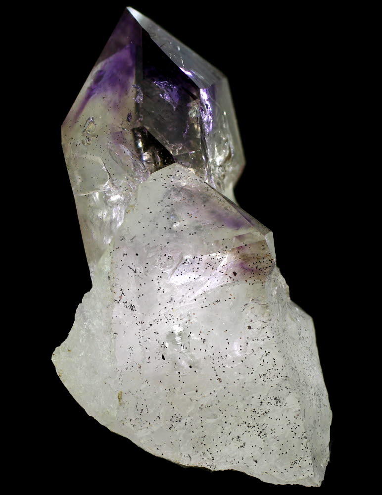 Smoky & Amethyst Quartz Enhydro