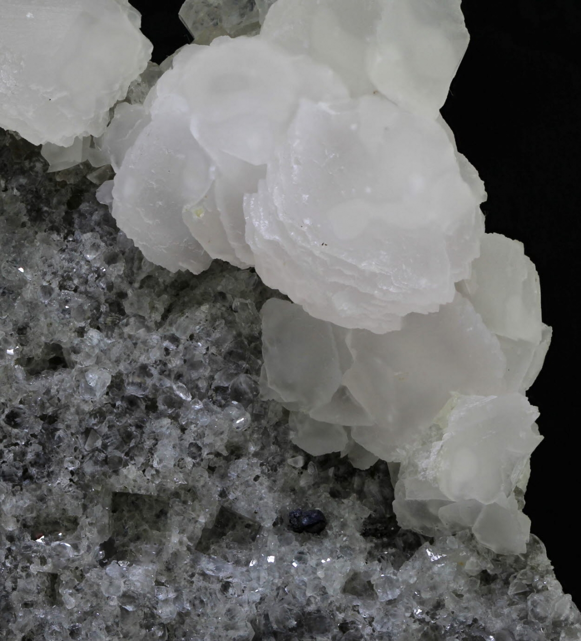 Calcite On Quartz Psm Fluorite