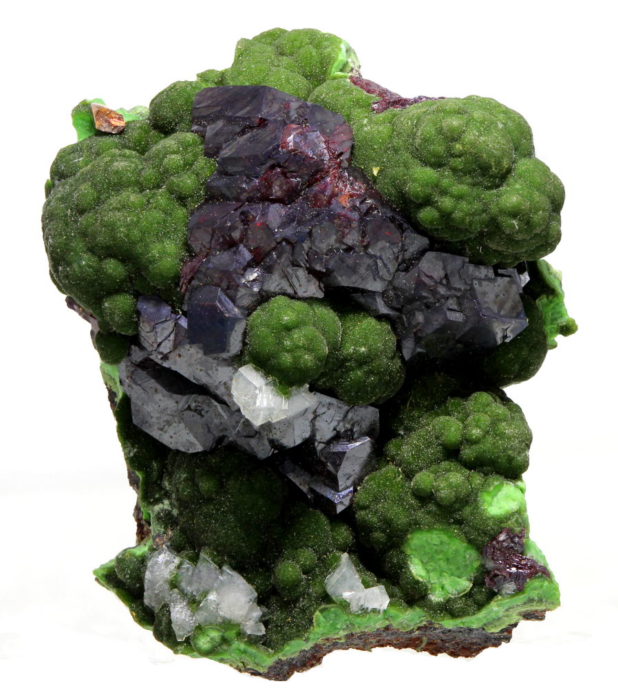 Cuprite With Calcite On Conichalcite