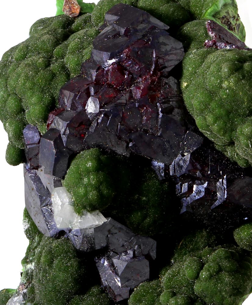 Cuprite With Calcite On Conichalcite