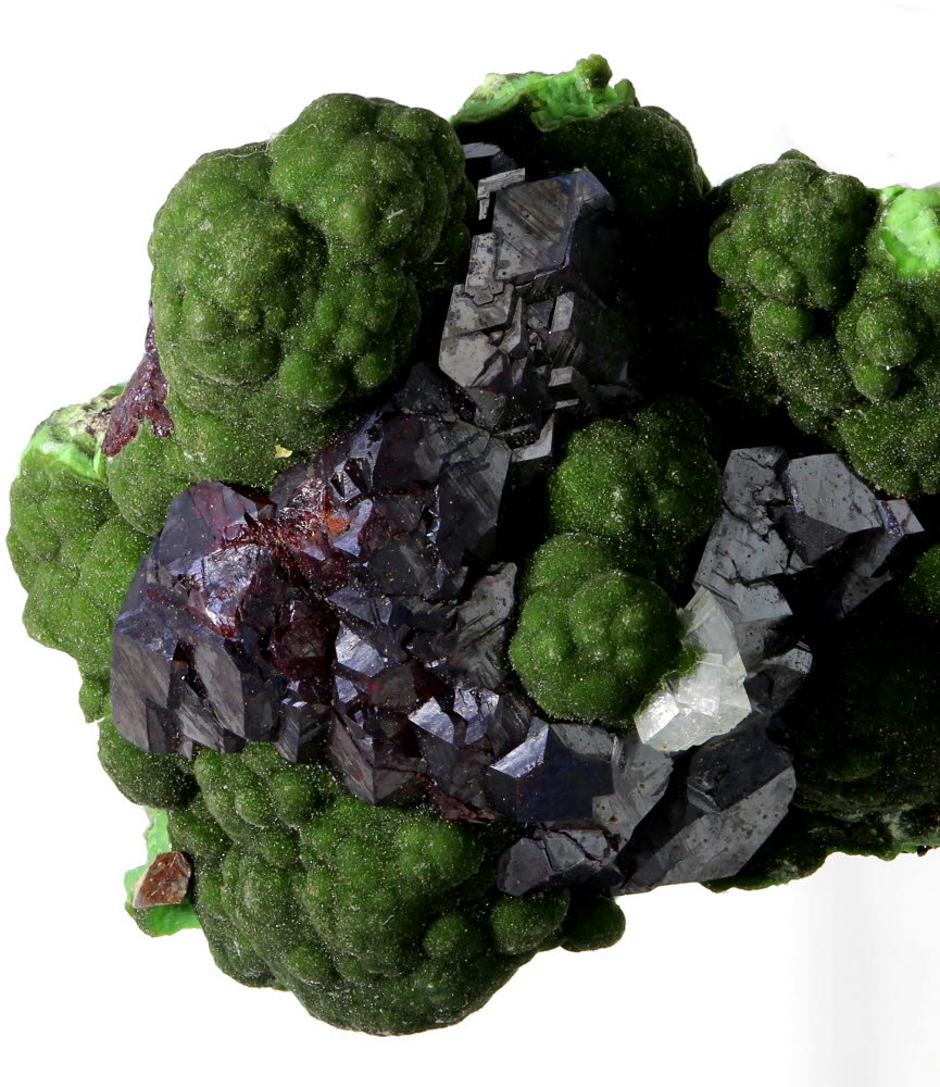 Cuprite With Calcite On Conichalcite