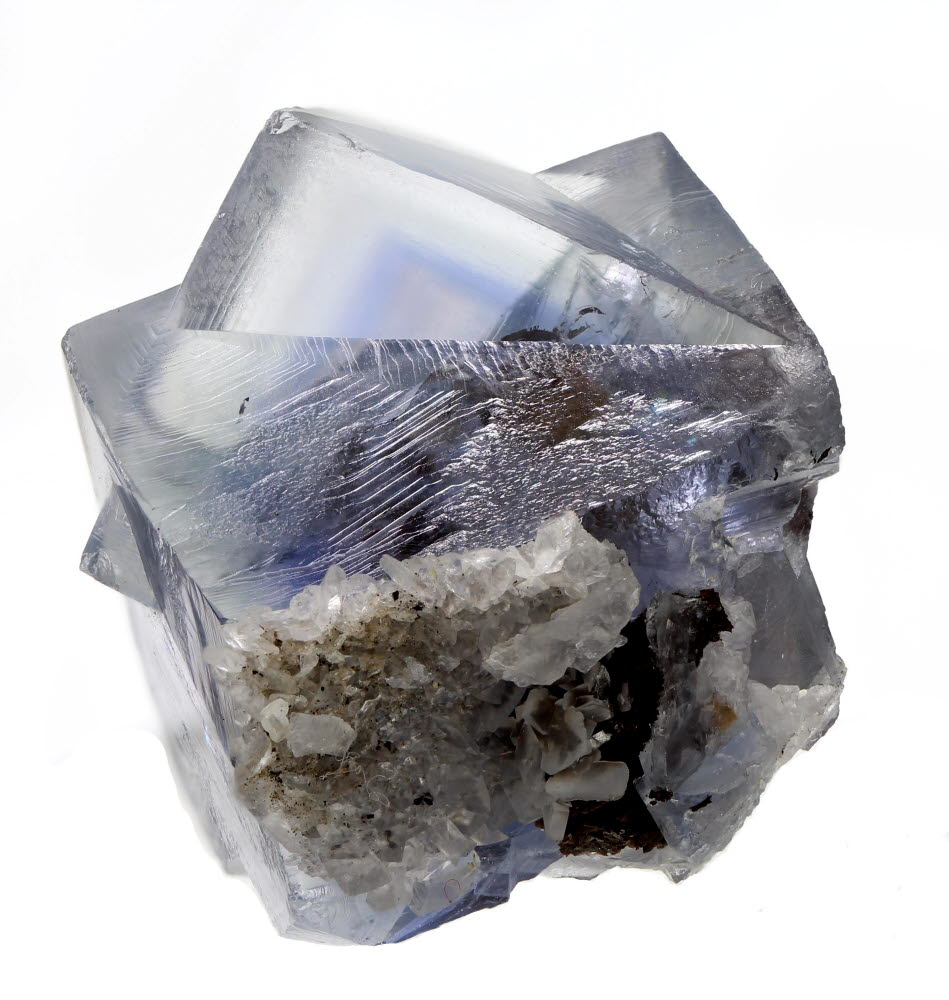 Fluorite With Siderite & Calcite