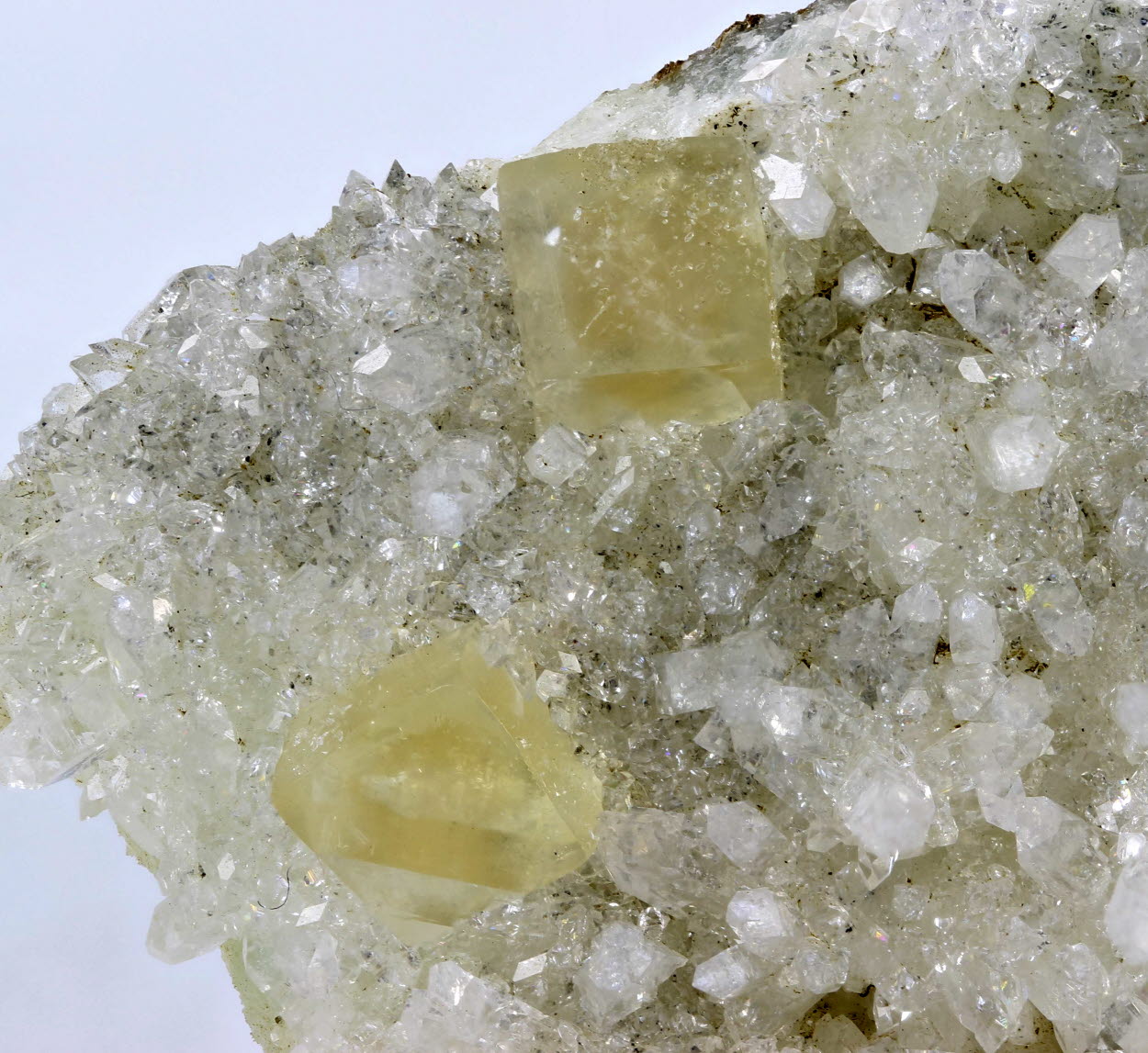 Apophyllite Calcite & Prehnite