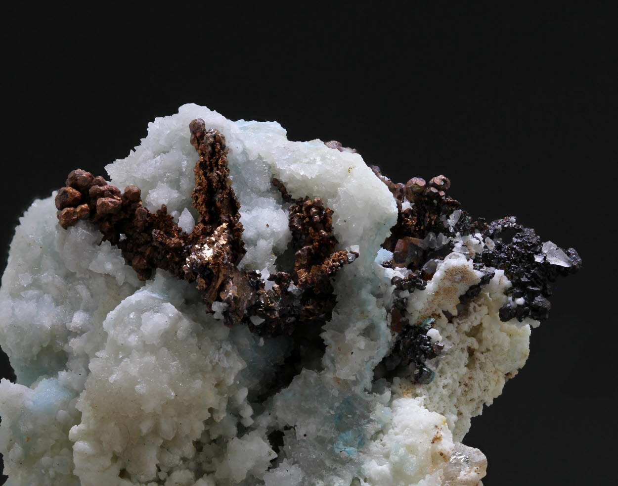 Native Copper & Calcite